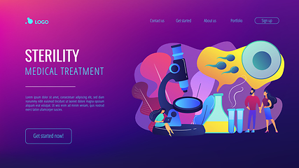 Image showing Infertility concept landing page.