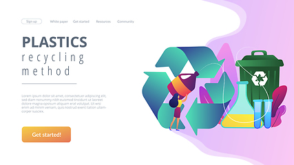 Image showing Chemical recycling concept landing page.