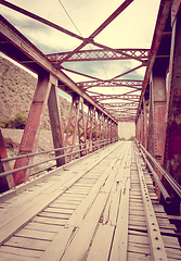 Image showing Old bridge in Tilcara, Argentina