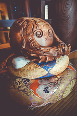 Image showing Wooden statuette in Chion-In Temple, Kyoto, Japan