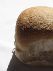 Image showing small bread bun casting shadow