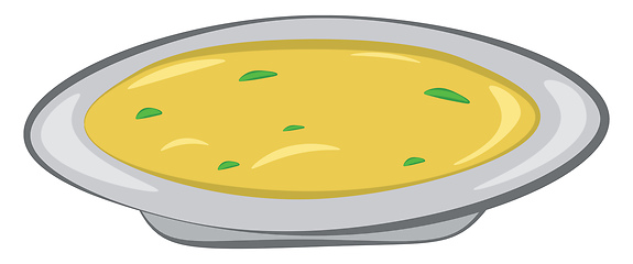 Image showing A bowl with delicious and yummy omelet vector or color illustrat
