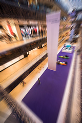 Image showing Abstract blur of beautiful luxury shopping mall