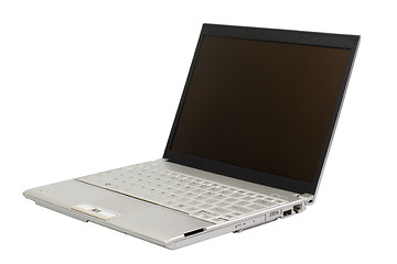 Image showing Silver colored laptop
