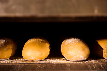 Image showing Baked bread in the bakery