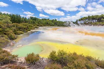 Image showing geothermal activity at Rotorua in New Zealand