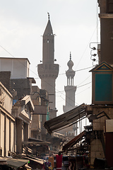 Image showing mosque minaret in Cairo Egypt