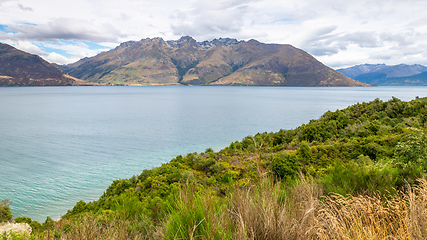 Image showing scenery at Lake Te Anau, New Zealand