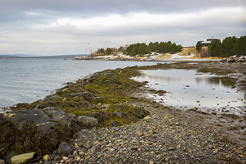 Image showing North of Russia. White Sea. Low water