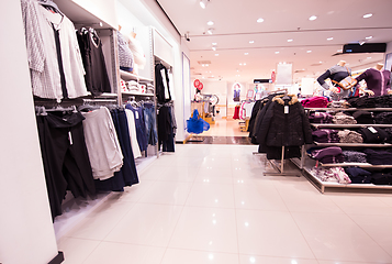 Image showing interior of clothing store