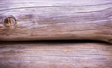 Image showing close up of old wooden wall