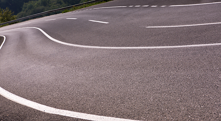 Image showing asphalt road in beautiful countryside