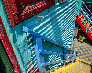 Image showing Colorful houses in Caminito, Buenos Aires