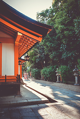 Image showing Temple in Maruyama garden, Kyoto, Japan