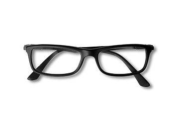 Image showing Black glasses isolated on white