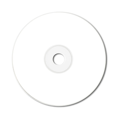Image showing White CD - DVD mockup template isolated