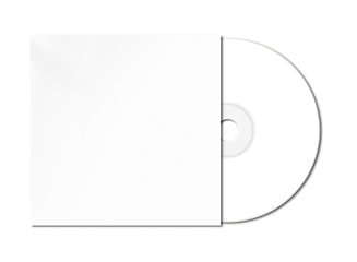 Image showing White CD - DVD mockup template isolated