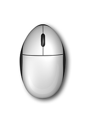 Image showing 3D computer mouse isolated on white