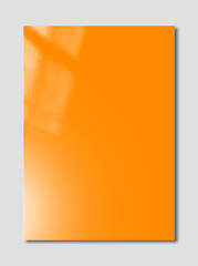 Image showing Orange Booklet cover template