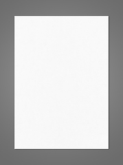 Image showing Blank White A4 paper sheet mockup template