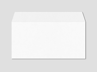 Image showing White enveloppe mockup template