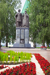 Image showing Monument to Saint Prince George Vsevolodovich and his spiritual farther in Nizhny Novgorod