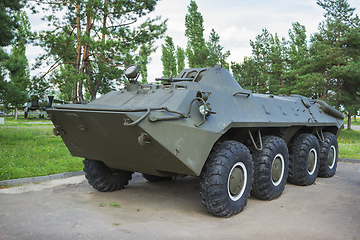 Image showing Soviet armored personnel carrier  BTR-70