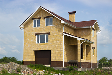 Image showing Brick house. Construction completed