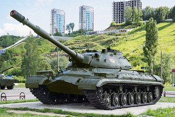 Image showing Soviet heavy tank T-10M, manufactured in 1966