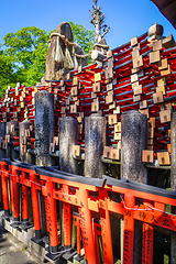 Image showing Gifts at Fushimi Inari Taisha, Kyoto, Japan