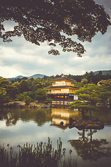 Image showing Kinkaku-ji golden temple, Kyoto, Japan