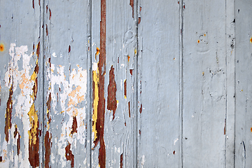 Image showing Old wood board painted grey