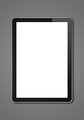 Image showing Digital tablet pc, smartphone template isolated on dark grey