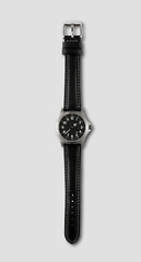 Image showing Wrist watch isolated on grey background