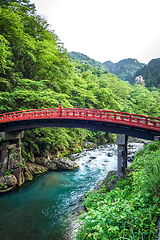 Image showing Shinkyo bridge, Nikko, Japan