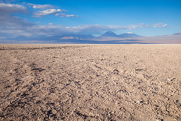 Image showing Desert landscape in San Pedro de Atacama, Chile