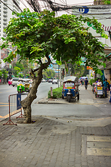 Image showing Ordinary street on the outskirts of Bangkok