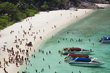 Image showing  Warm and Clear Ocean at Similan island, Thailand