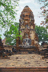 Image showing Buddha statue of Wat Mahathat. Thailand