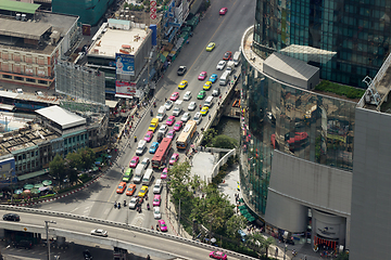 Image showing Thailand Street, view from a great height