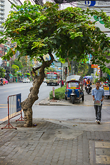 Image showing Street on the outskirts of Bangkok