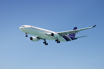 Image showing Airbus A330-343X of Thaiairway. Landing