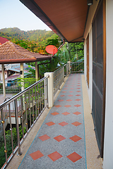 Image showing Balcony house early in morning