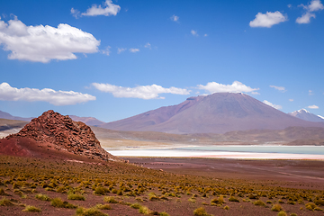 Image showing Laguna Honda in sud Lipez Altiplano reserva, Bolivia