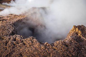 Image showing Sol de manana hot mud in sud Lipez reserva, Bolivia