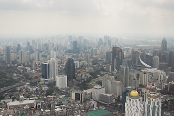 Image showing Smog over Bangkok in city center