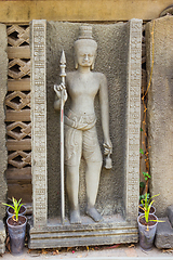 Image showing Small statue of the hero mythology of concrete. Bangkok