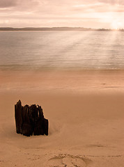 Image showing beach sunrise