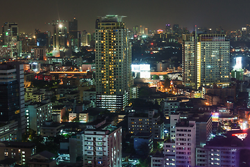 Image showing Night views of Bangkok from Baiyoke Tower II