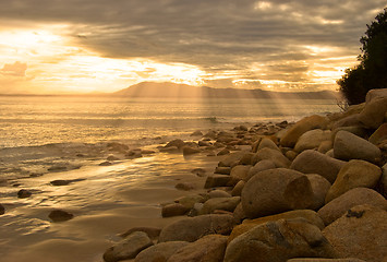 Image showing beach sunrise